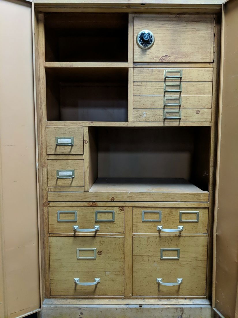Cole steel file cabinet with safe deals