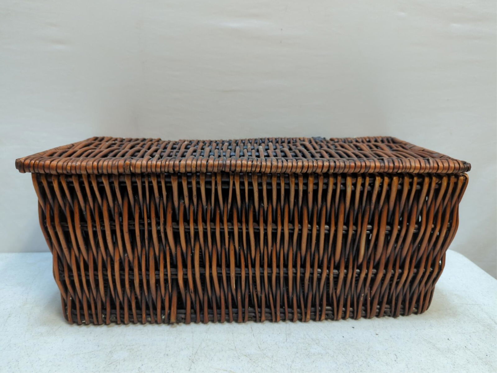 caned woven storage basket (1 of 2)