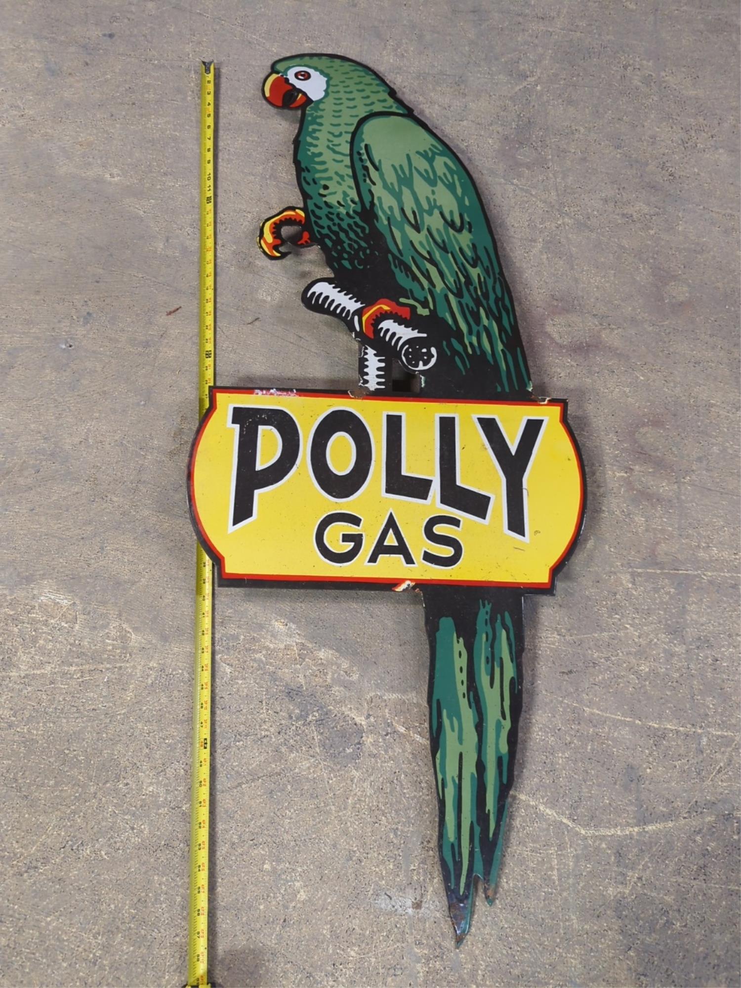 Porcelain Poly Gas single sided sign (1 of 5)
