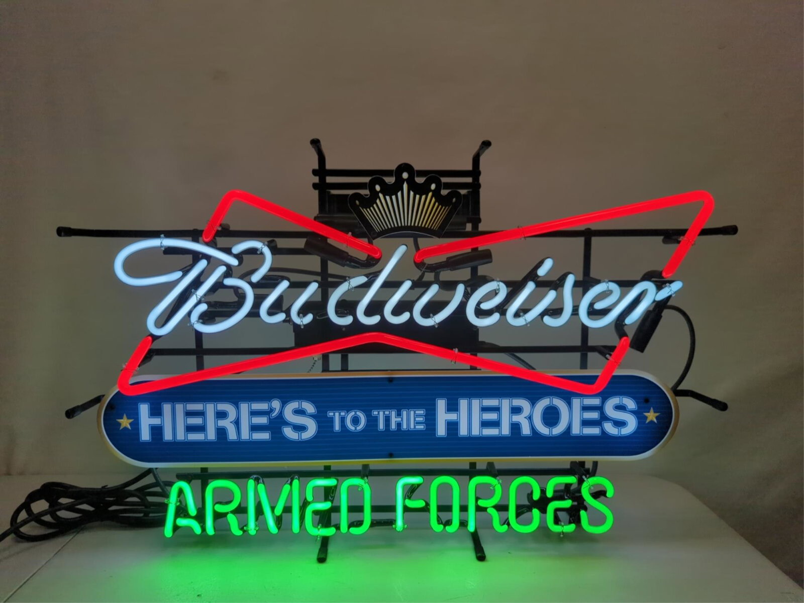 Budweiser Armed Forces Neon sign (1 of 2)