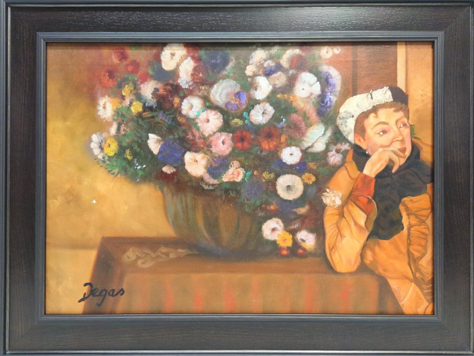 Edgar Degas singed painting on canvas (1 of 3)