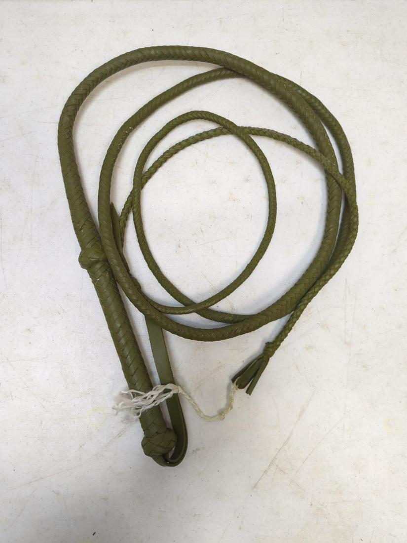Leather Indiana Jones Style Bull Whip (1 of 1)