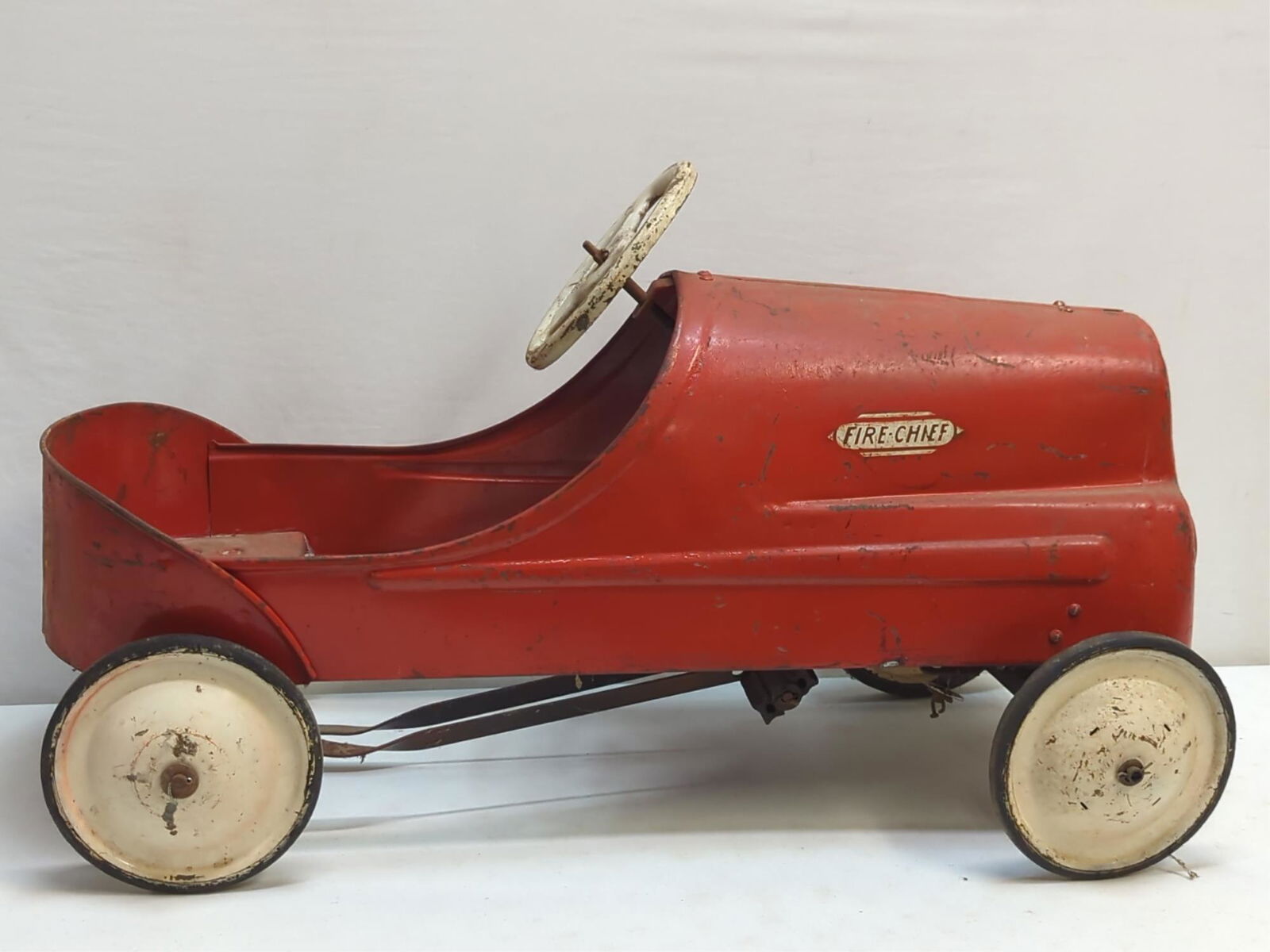 Antique fire chief store pedal car