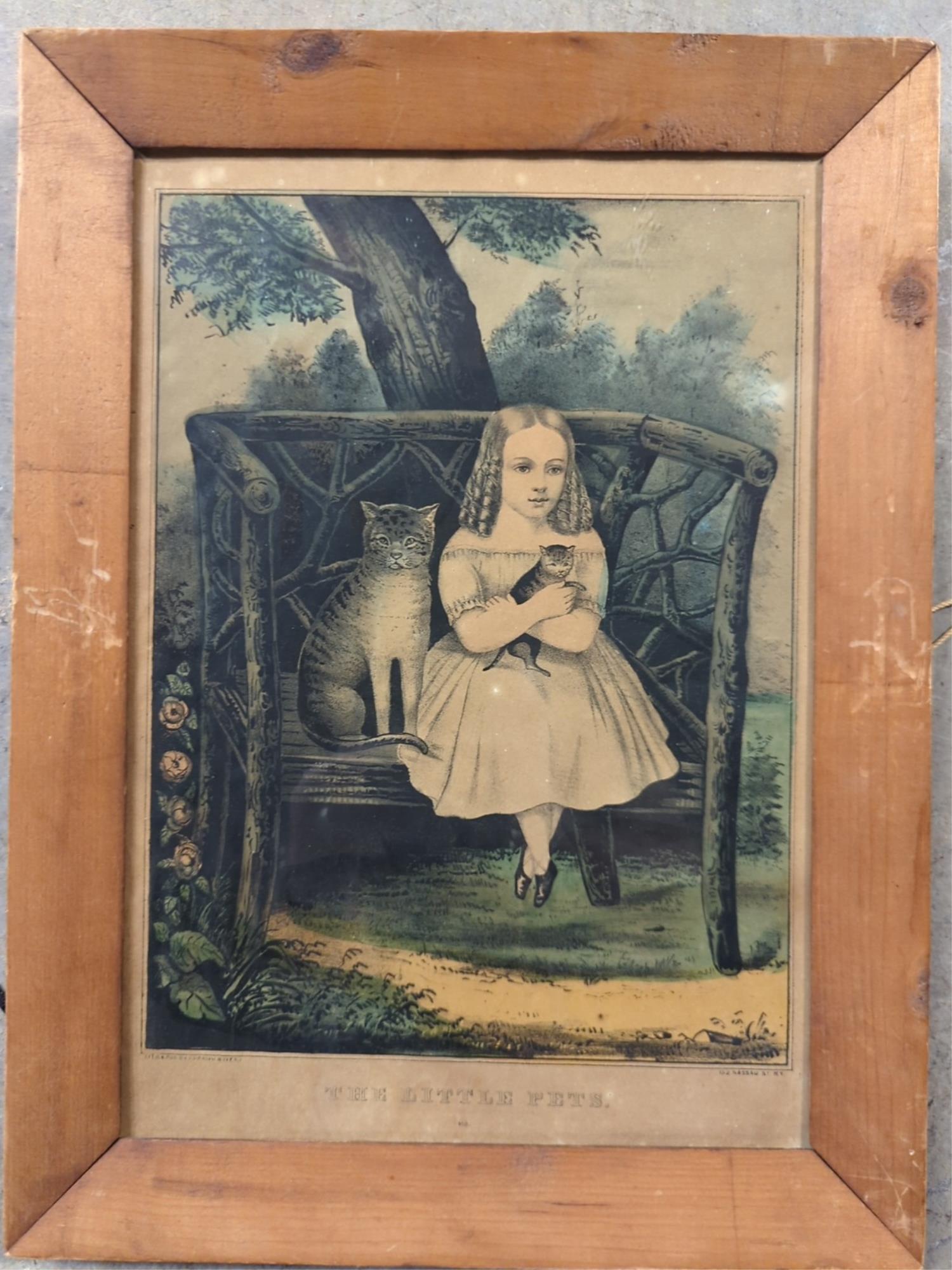 Framed Antique Currier & Ives print (1 of 4)