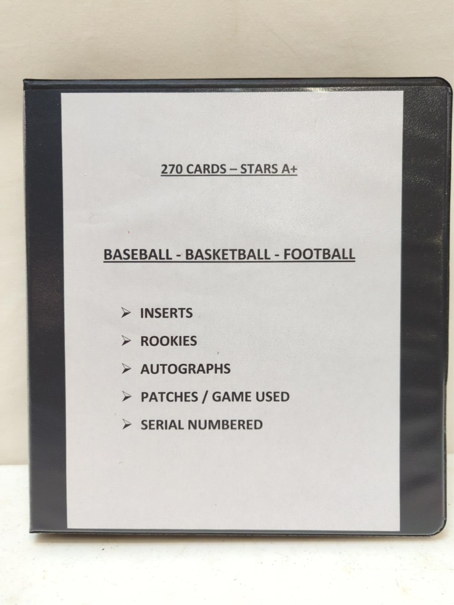 Album of 270 cards-Baseball, basketball, football (1 of 20)
