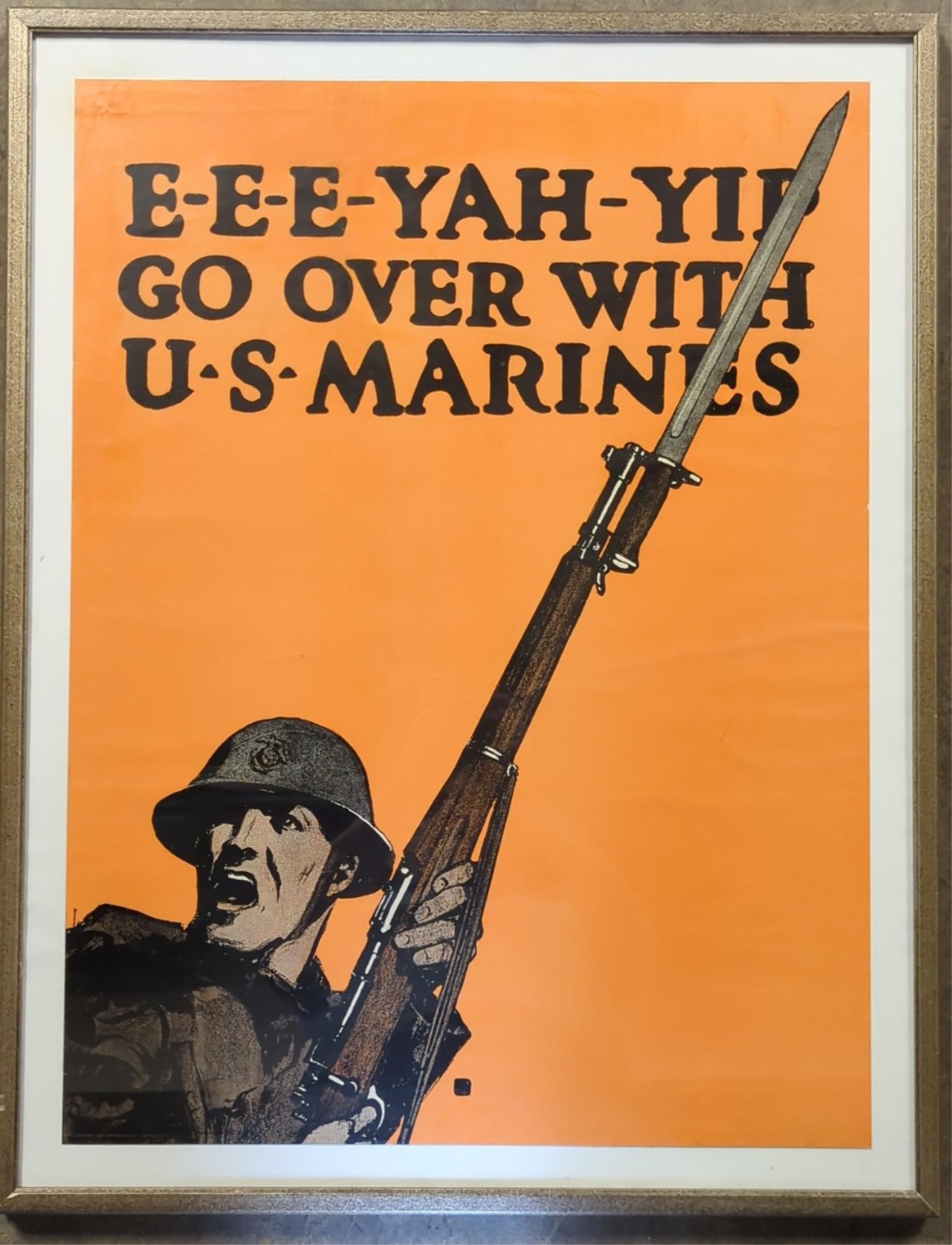 Rare original U.S. Marines Recruitment poster (1 of 1)
