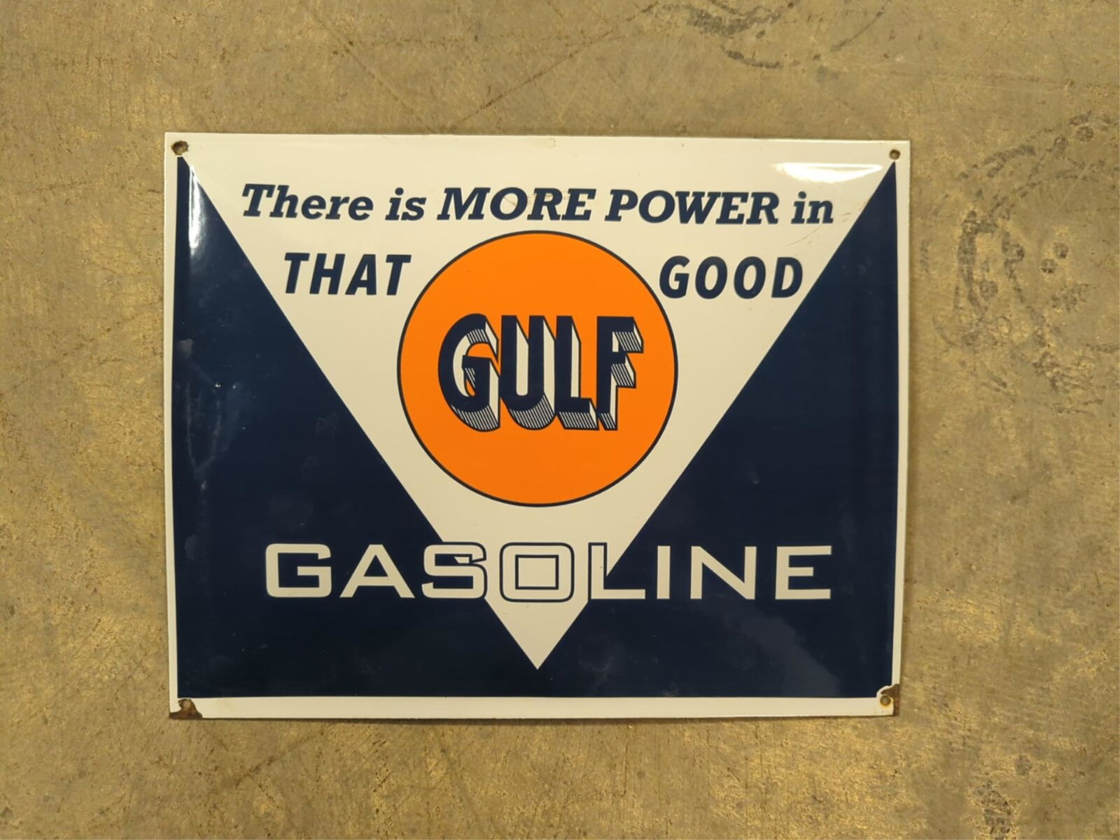 Good Gulf Gasoline Convex sign (1 of 1)
