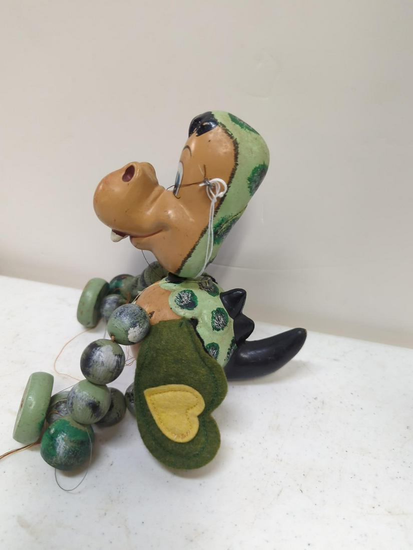 Vintage wooden Baby Dragon Marionette (1 of 2)