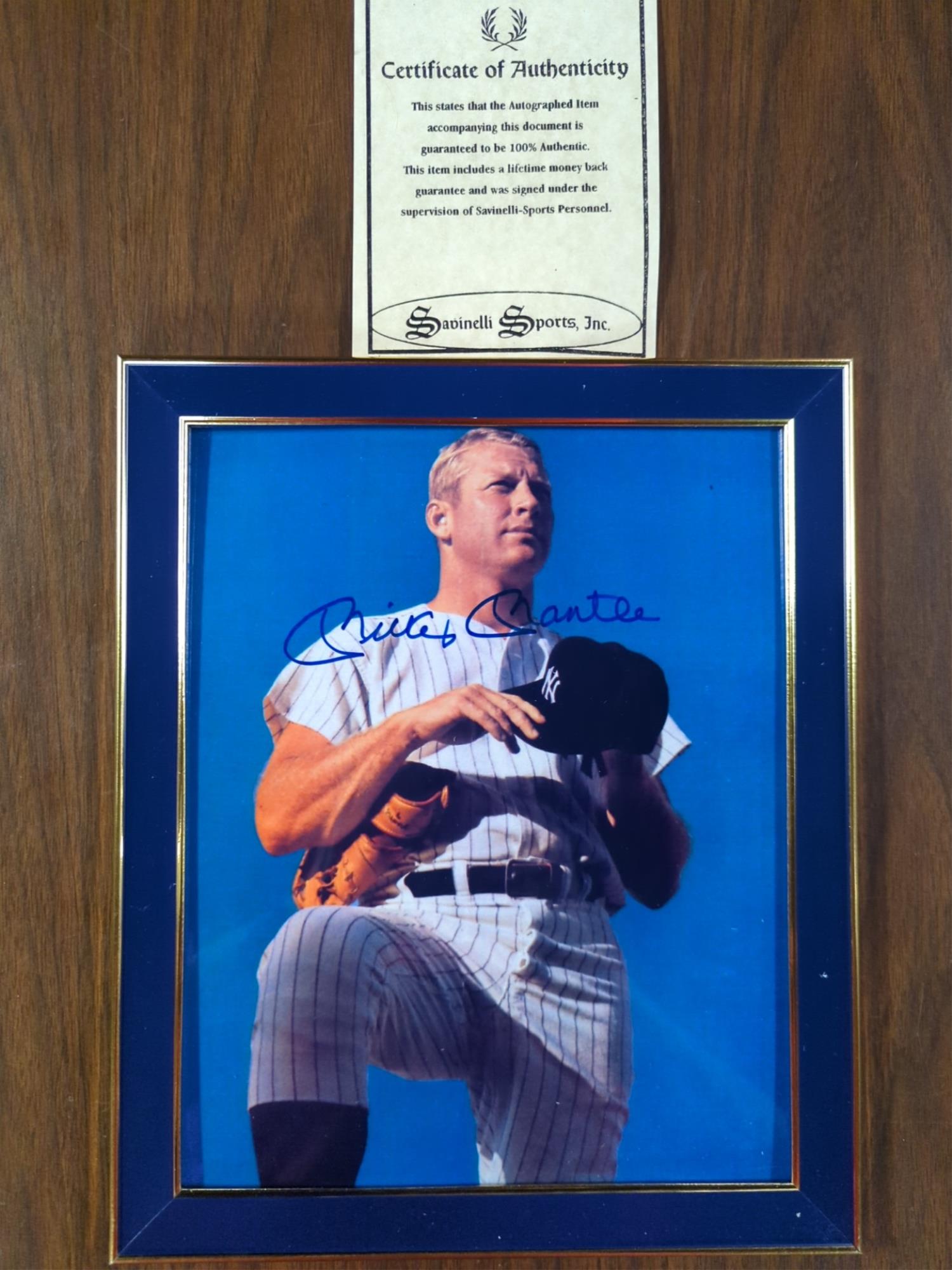 Mickey Mantel signed photo (1 of 1)