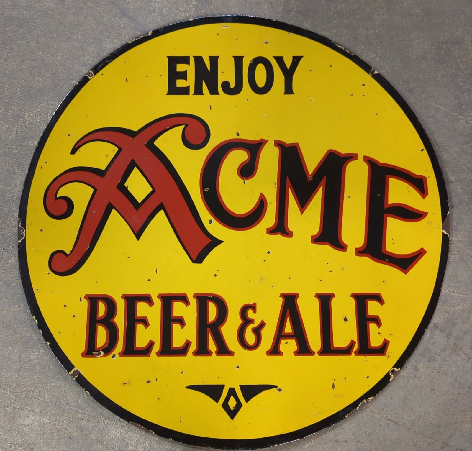 42" Acme Beer and Ale double sided sign (1 of 8)