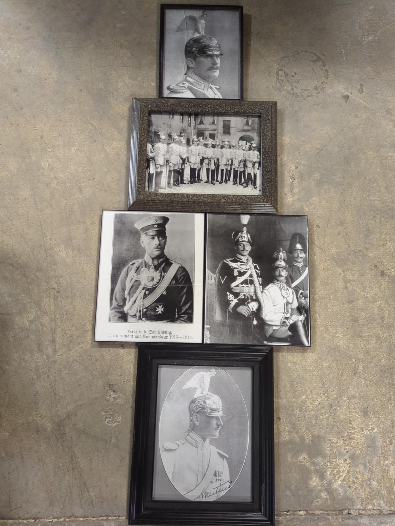 5 framed WWI Era photos of Germans / Russians (1 of 1)