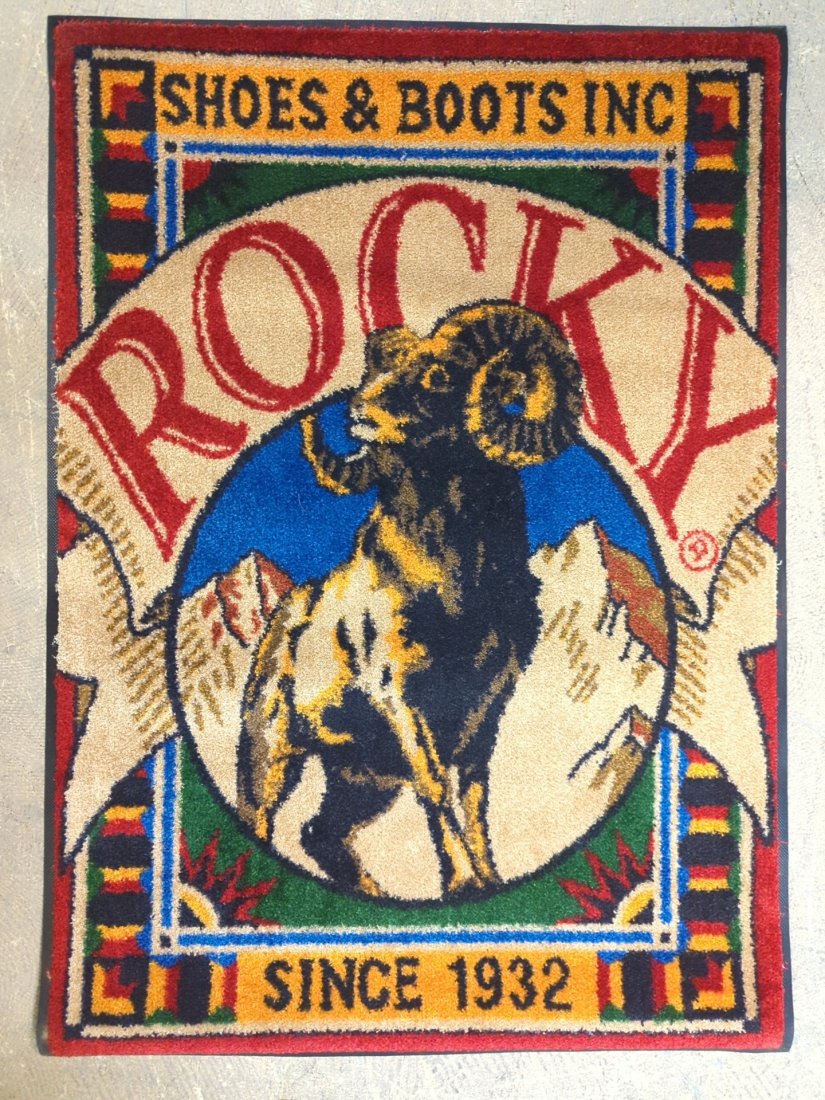 Rocky Shoes and Boots Store Rug: 46" L x 32" W rubber back