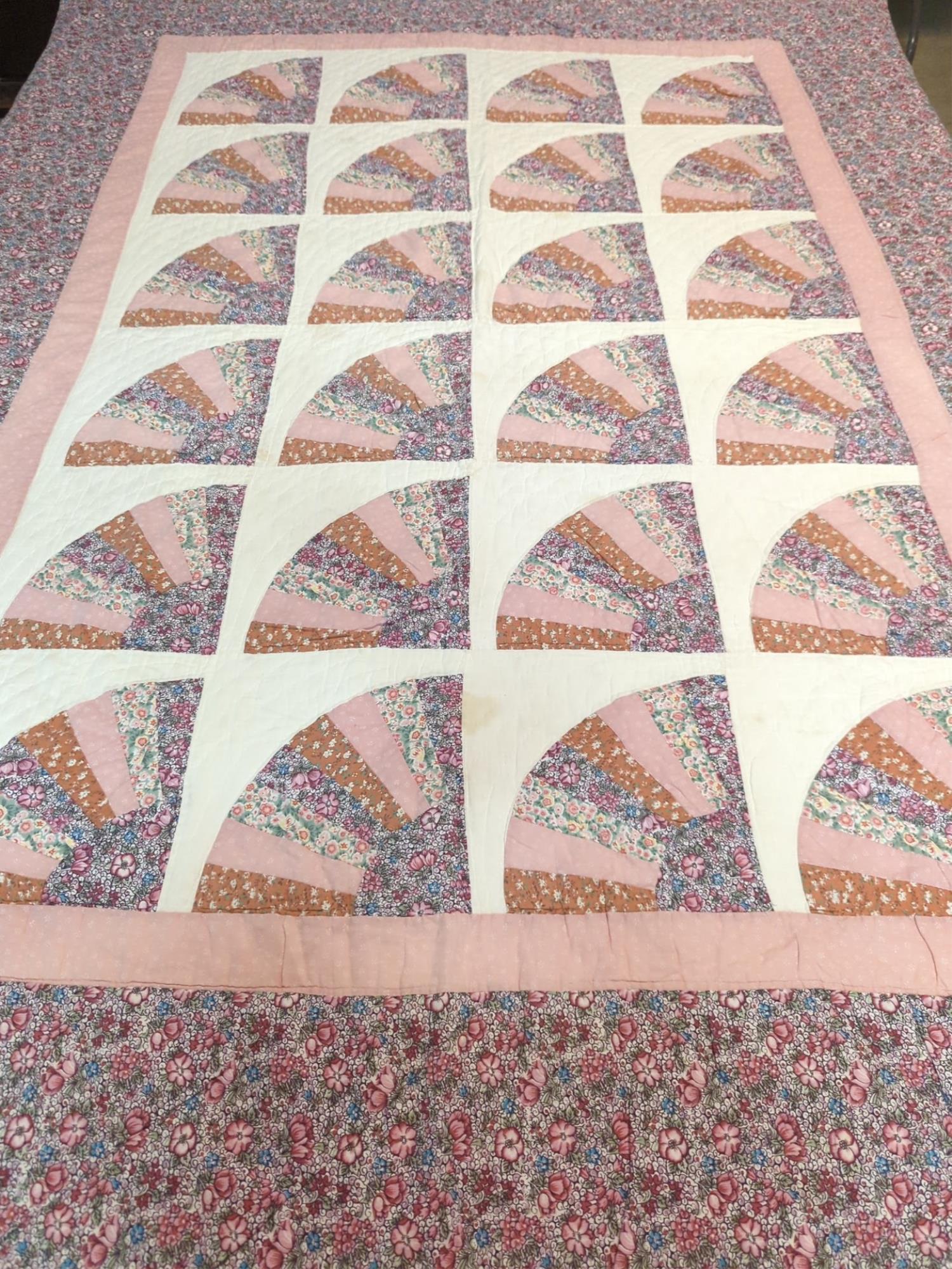 hand made floral quilt (1 of 2)