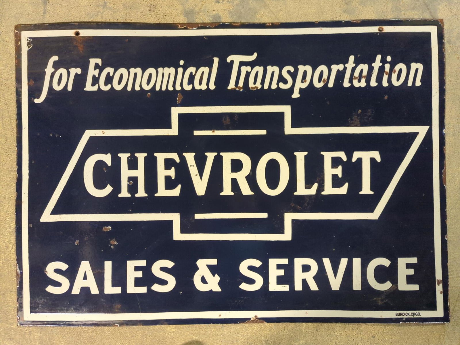 Chevrolet Sales & Service Porcelain sign (1 of 8)