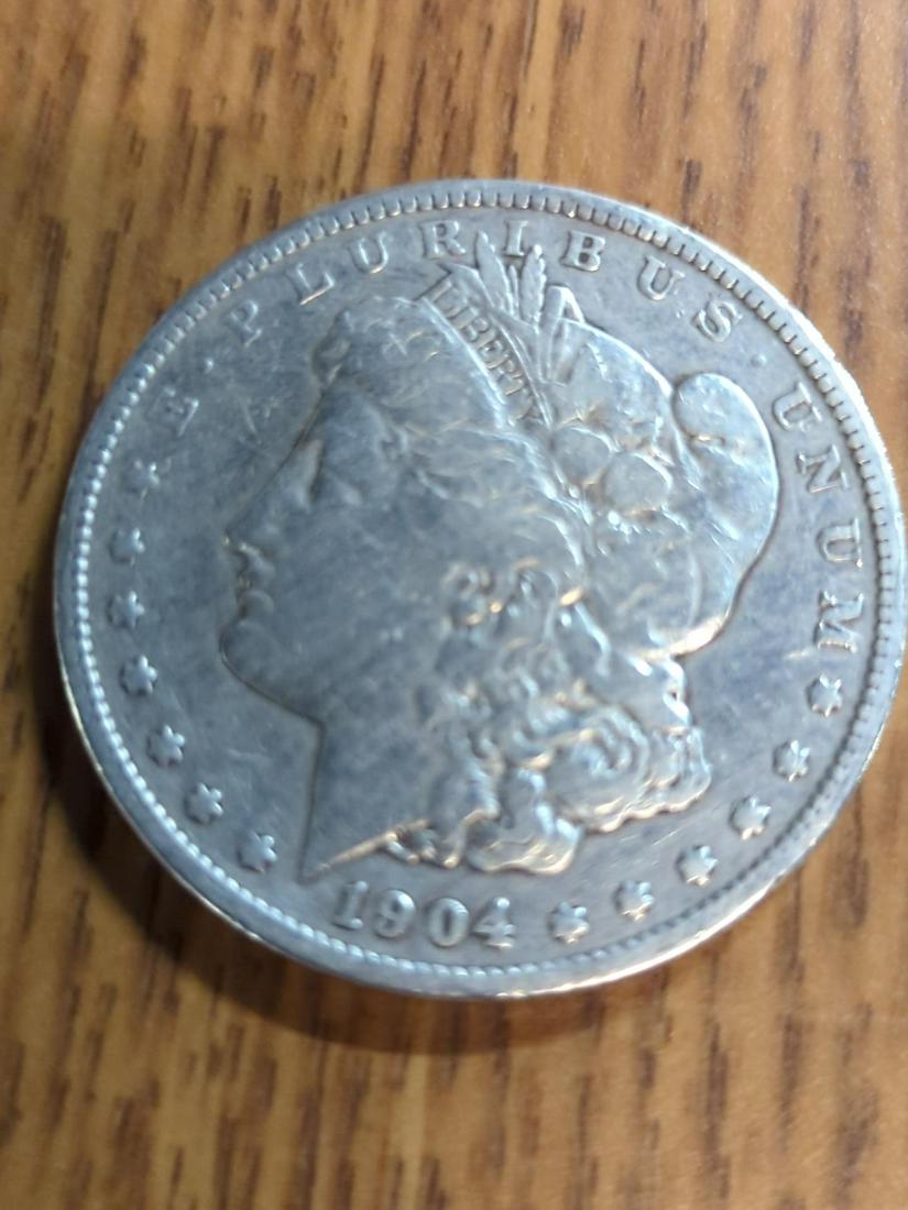 1904 Morgan Silver Dollar: circulated