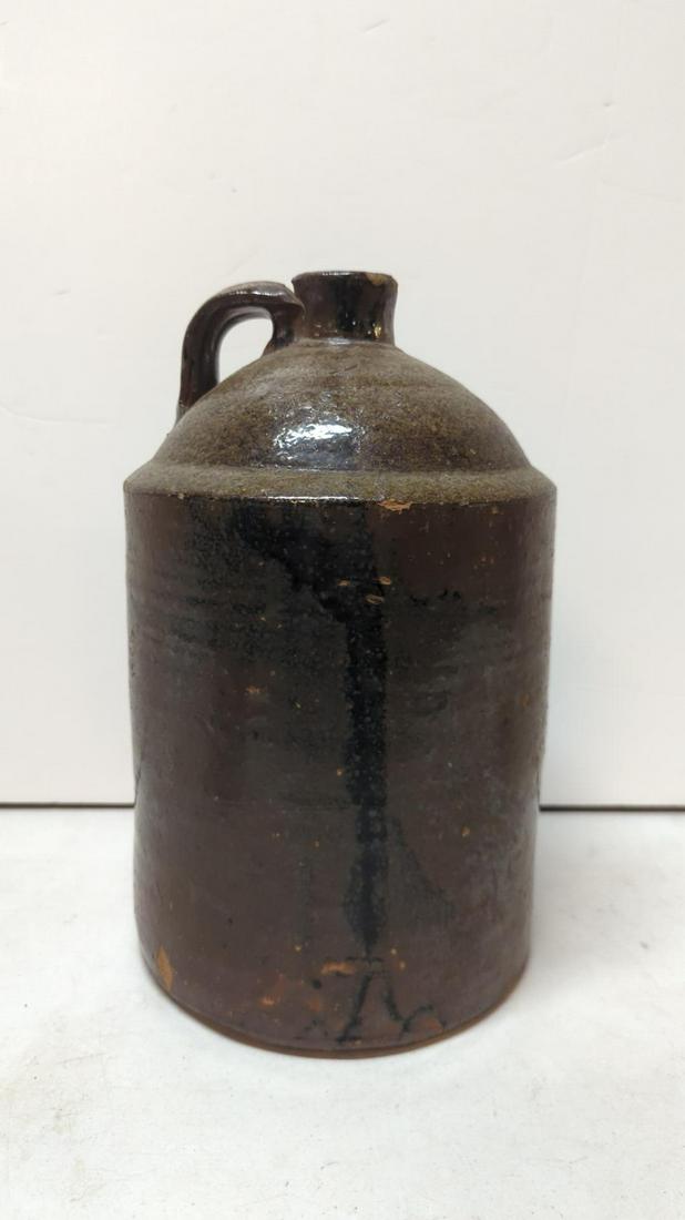 Antique 2 gallon brown crock jug (1 of 5)