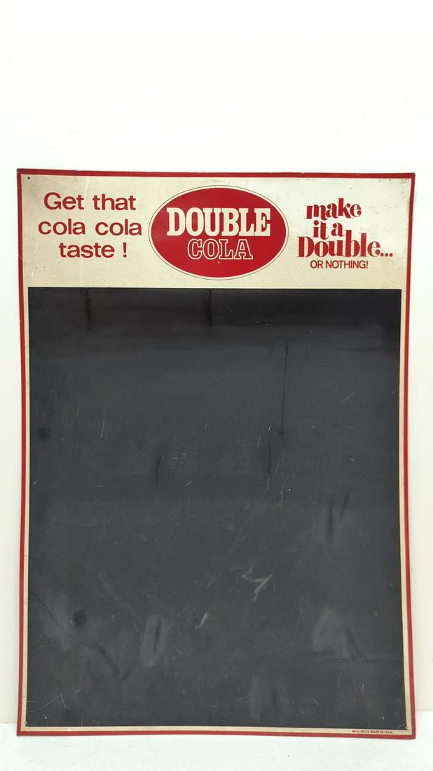 Vintage Tin Double Cola Chalk Menu Board (1 of 3)