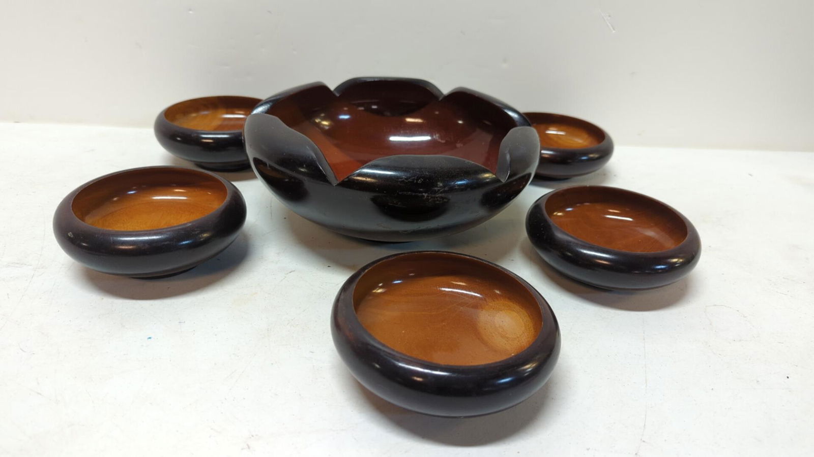 6 pcs Teak Wood Salad Set (1 of 2)