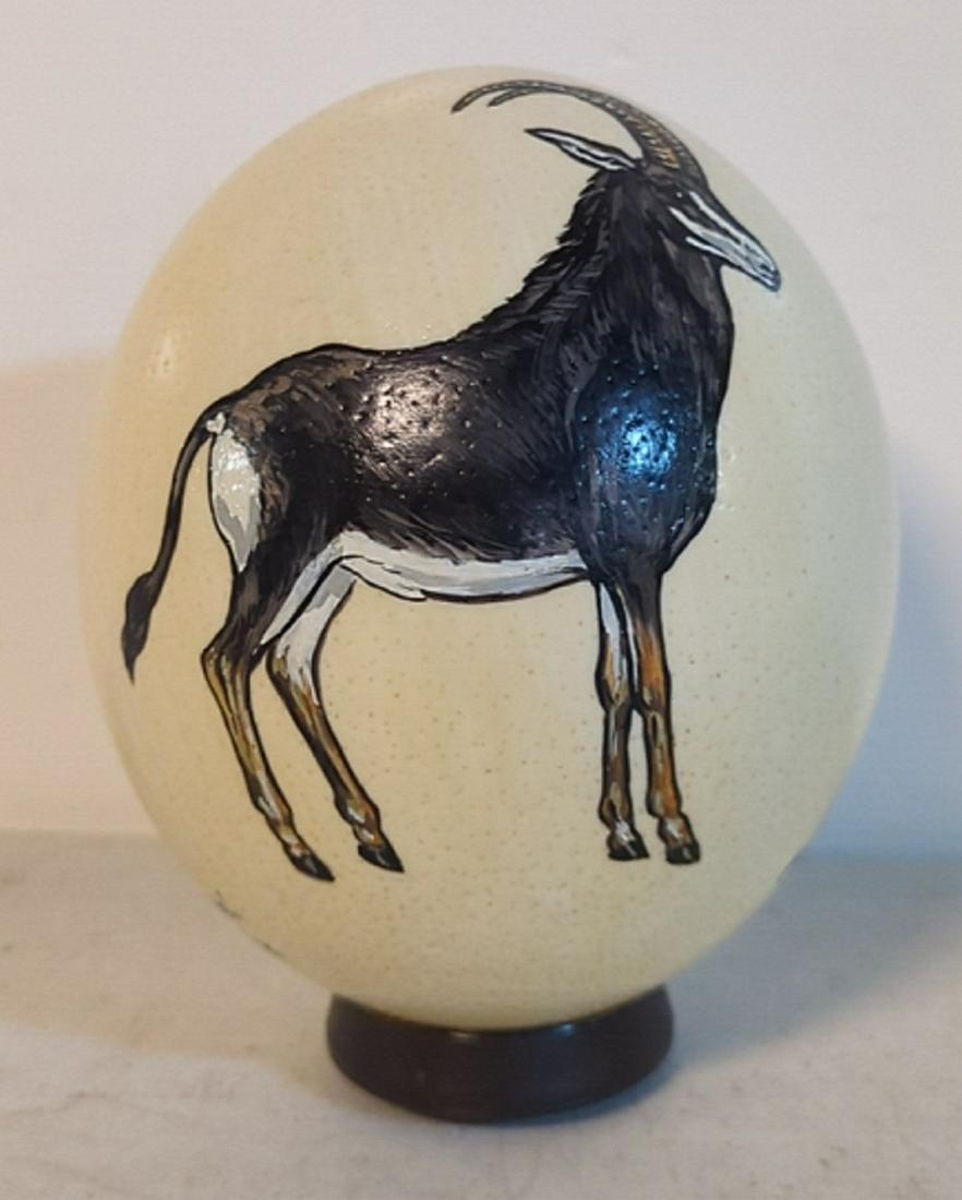Monica Wilson Hand painted ostrich Egg (1 of 3)