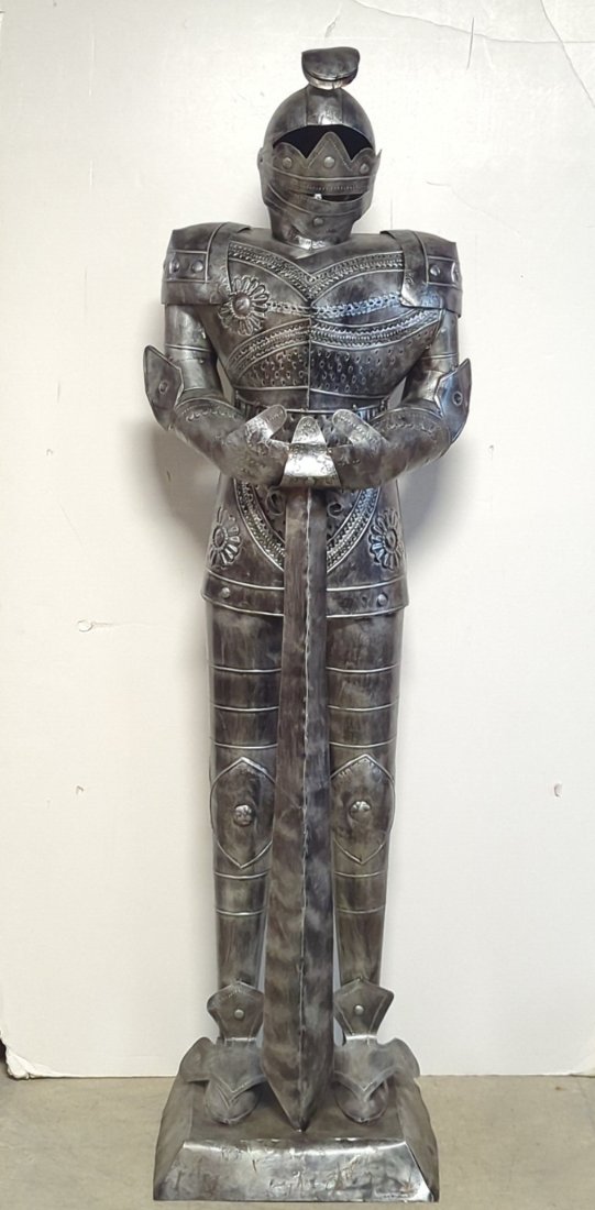 Metal Knight in Armor: 77" tall