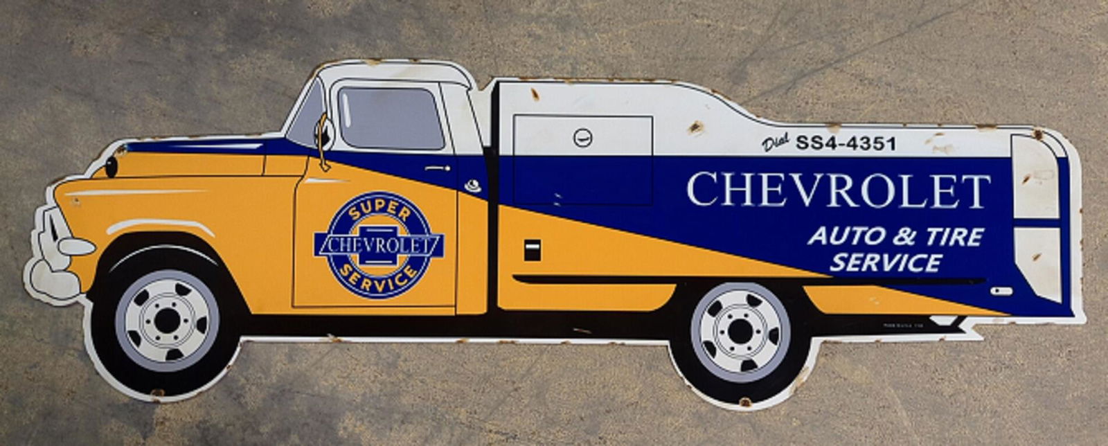 Chevrolet Auto & Tire Service single sided sign (1 of 5)