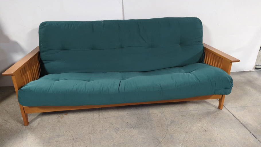 Solid Oak Futon Sofa / Bed