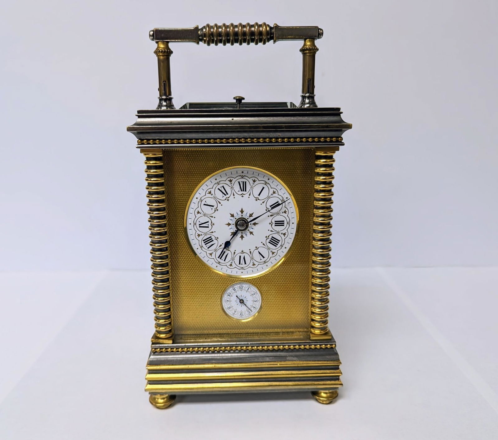 French Drocourt brass carriage clock Late 1800s (1 of 12)