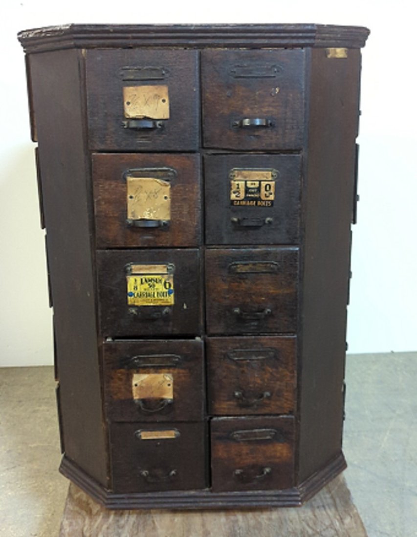 Country Store Nut & Bolt revolving cabinet (1 of 7)