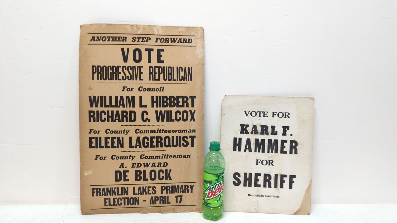 (2) Vintage Political posters - Cardboard (1 of 2)