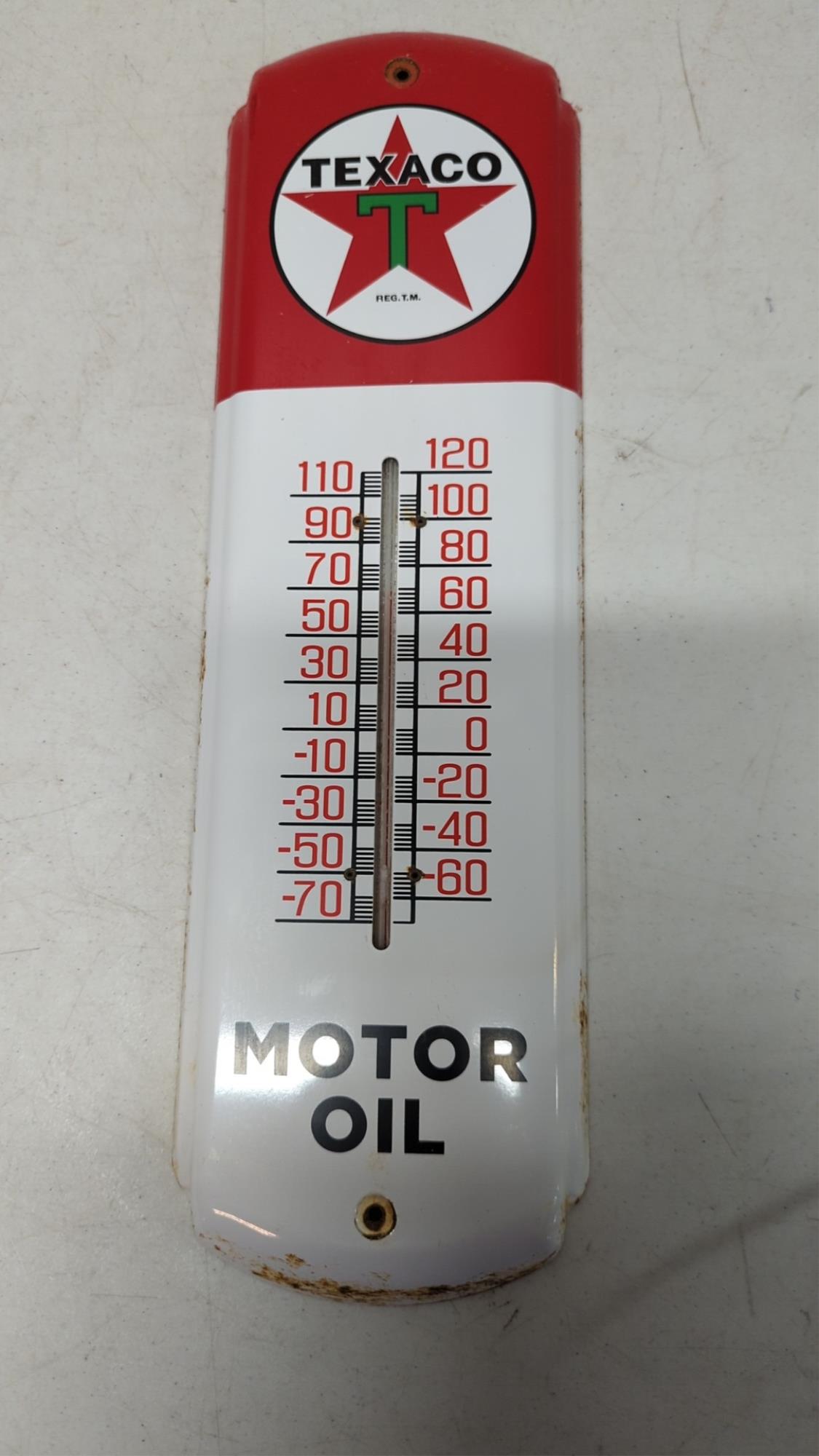 Texaco Motor Oil Thermometer (1 of 2)