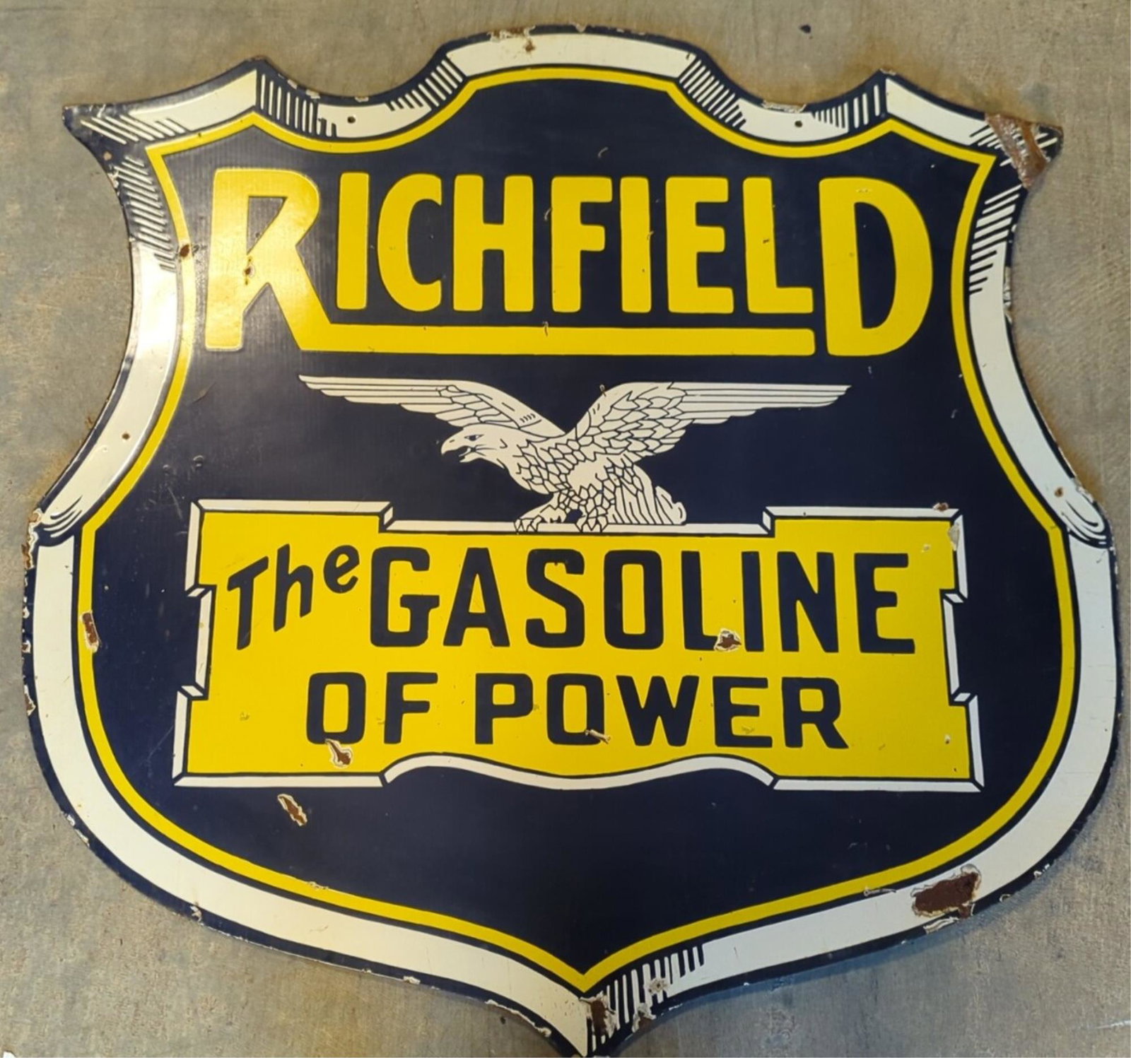 48" Porcelain Richfield Gasoline Sign (1 of 6)