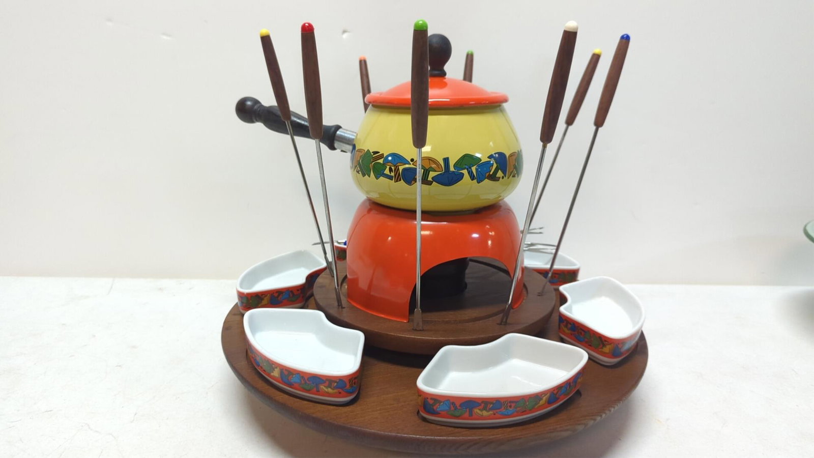 Mid century Modern 21 pc set Fondue set (1 of 2)