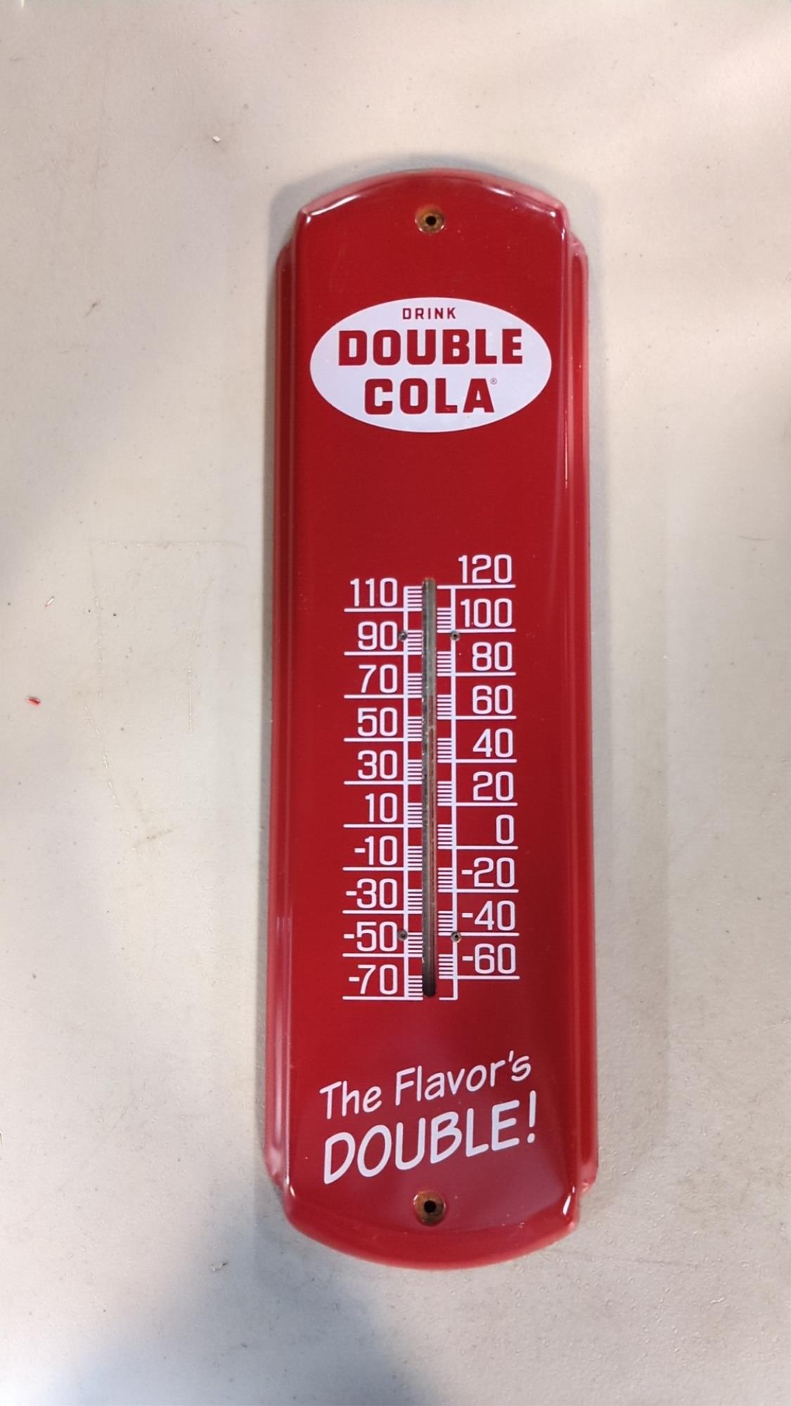 Metal Drink Double Cola Thermometer (1 of 4)