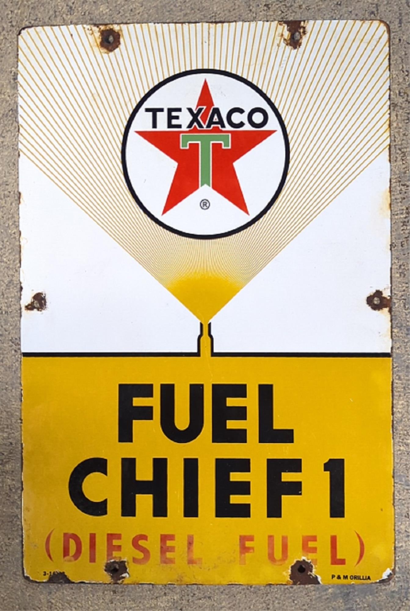 Porcelain Texaco Pump plate / sign single sided (1 of 4)