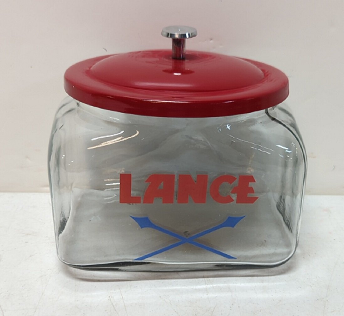 Lance Jar Crossed Arrows Wiwth Metal Lid Auction