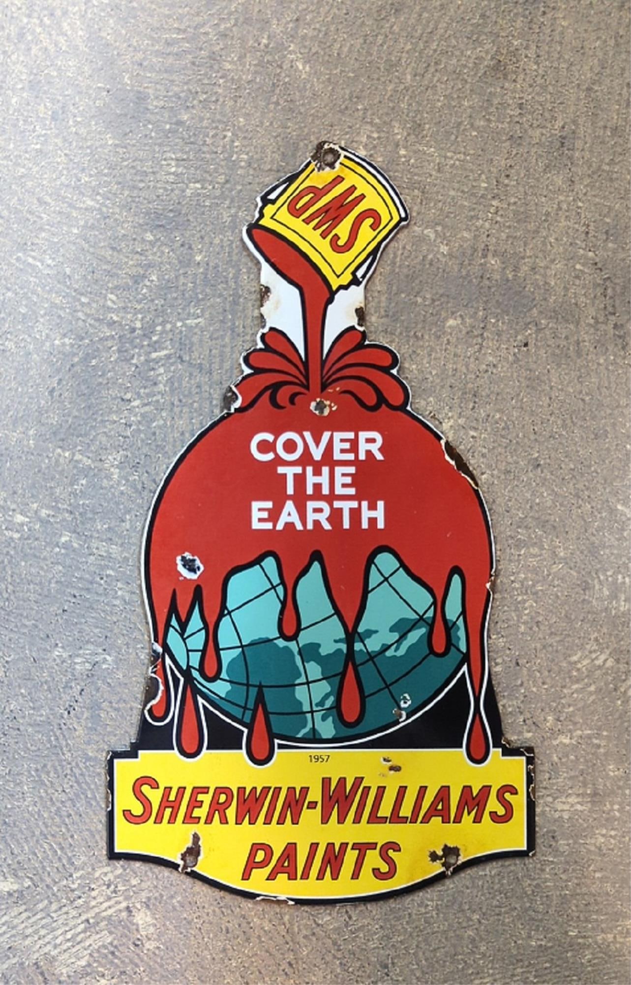 Sherwin Williams paint  porcelain sign (1 of 2)