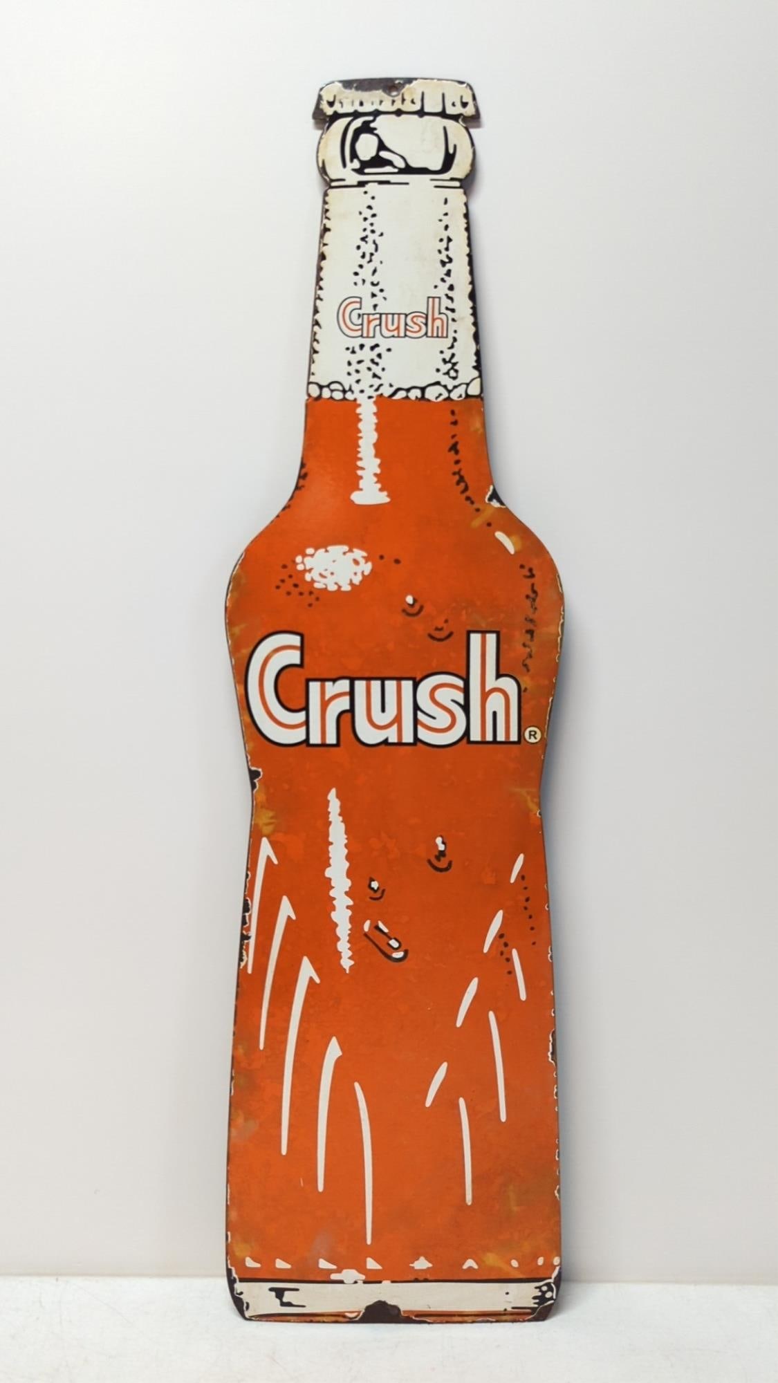 Large Orange Crush Porcelain bottle sign (1 of 6)