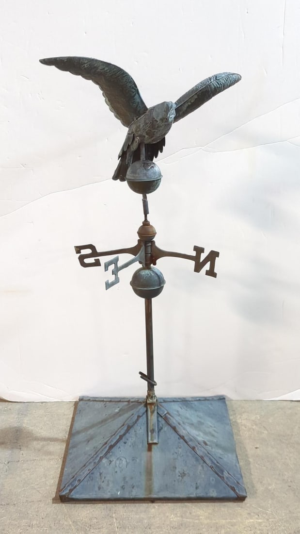 Vintage Copper Eagle Weather Vane (1 of 3)