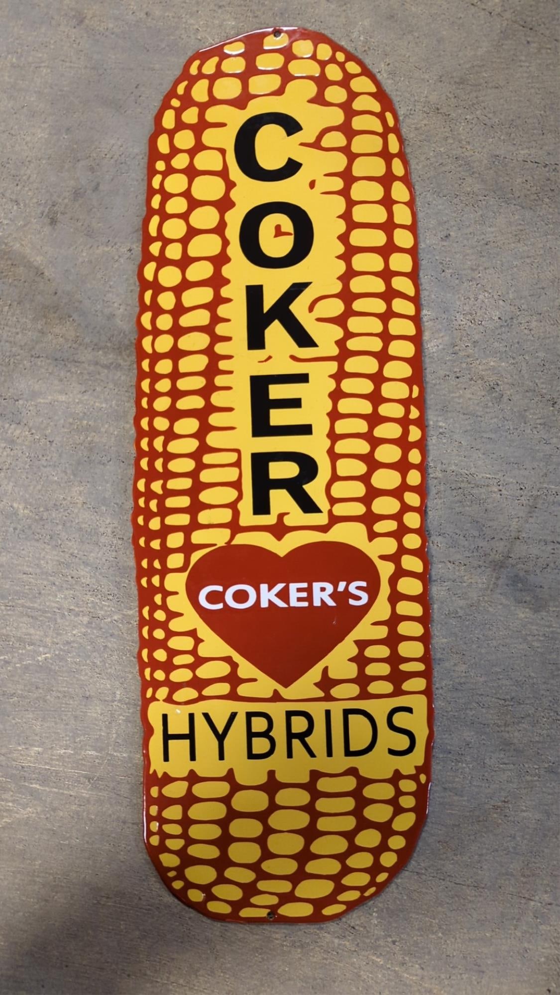 Porcelain Coker Hybrid Single sided sign (1 of 3)