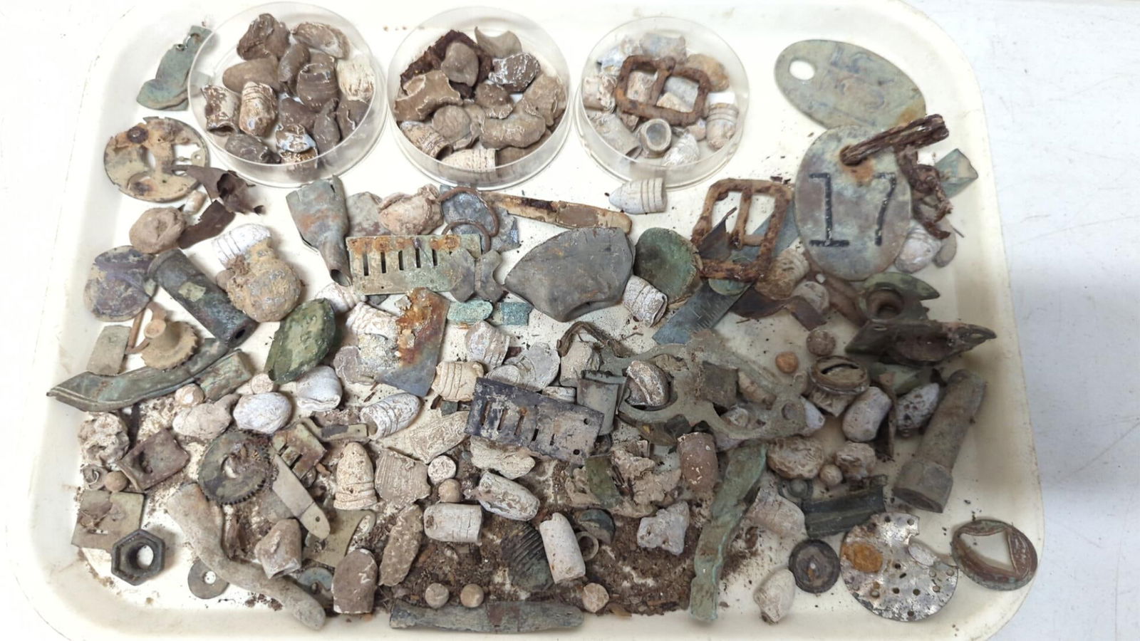 Large lot of Civil War Era items and bullets (1 of 3)