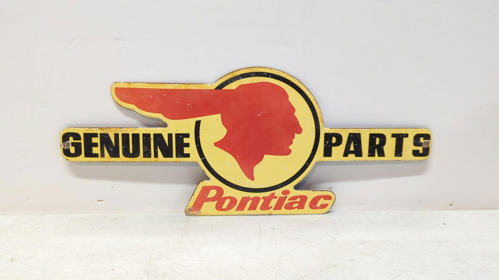 Pontiac Genuine Parts Sign single sided (1 of 5)