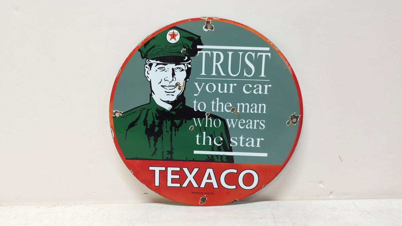 Porcelain Texaco Sign (1 of 5)
