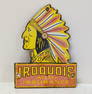 Porcelain Iroquois Auto Insurance sign