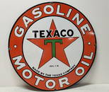 Texaco Gasoline Motor Oil Porcelain Sign