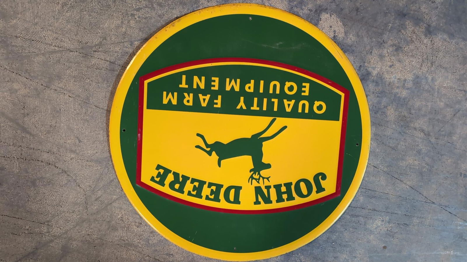 John Deere Metal single sided sign (1 of 2)
