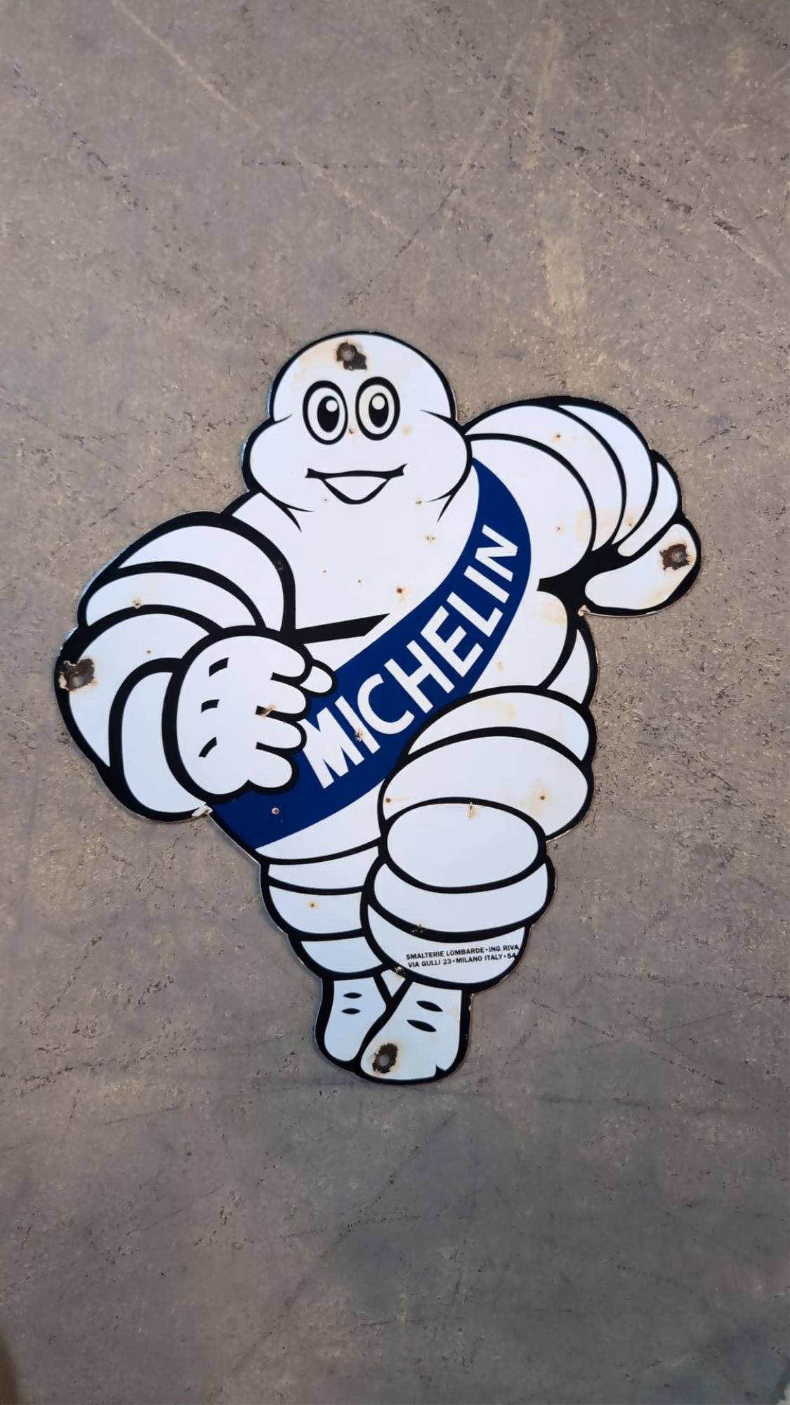Porcelian Michelin Man Single Sided Sign (1 of 4)