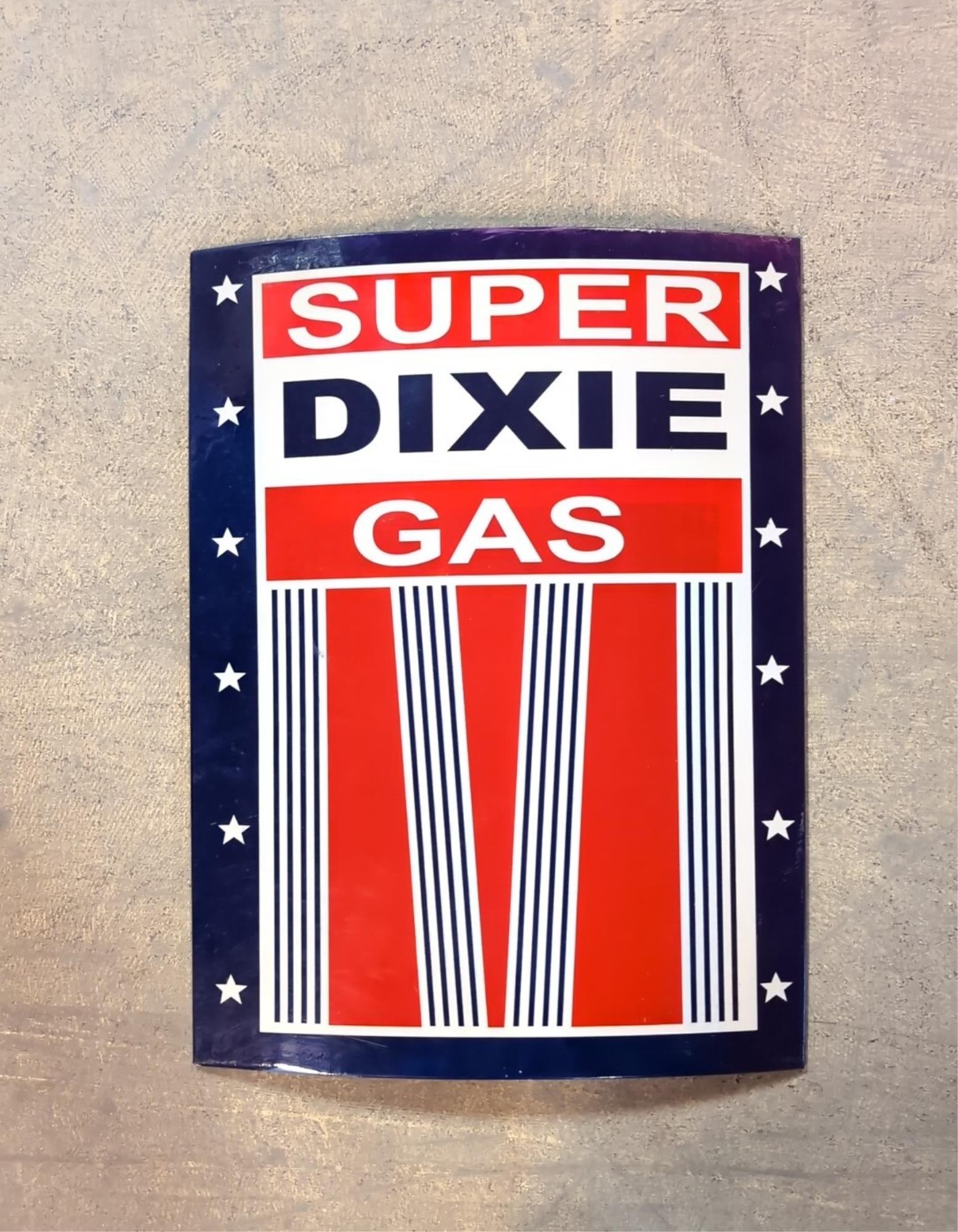 Super dixie Gas Metal Sign (1 of 1)