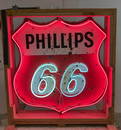 Porcelain Neon Phillips 66 double sided sign