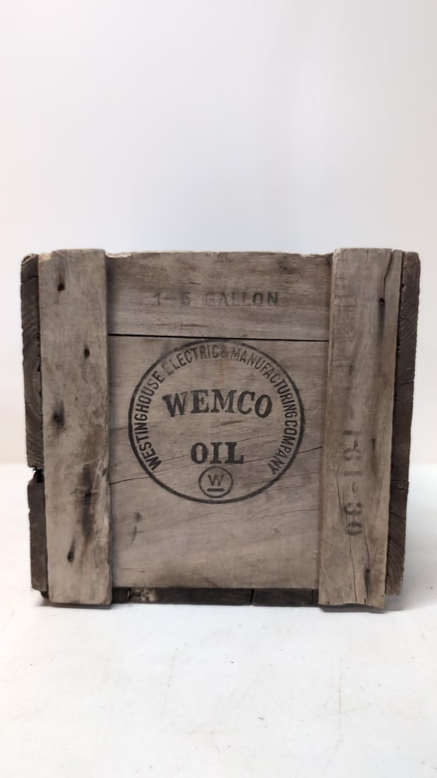 Wemco Oil Wood Crate (1 of 3)