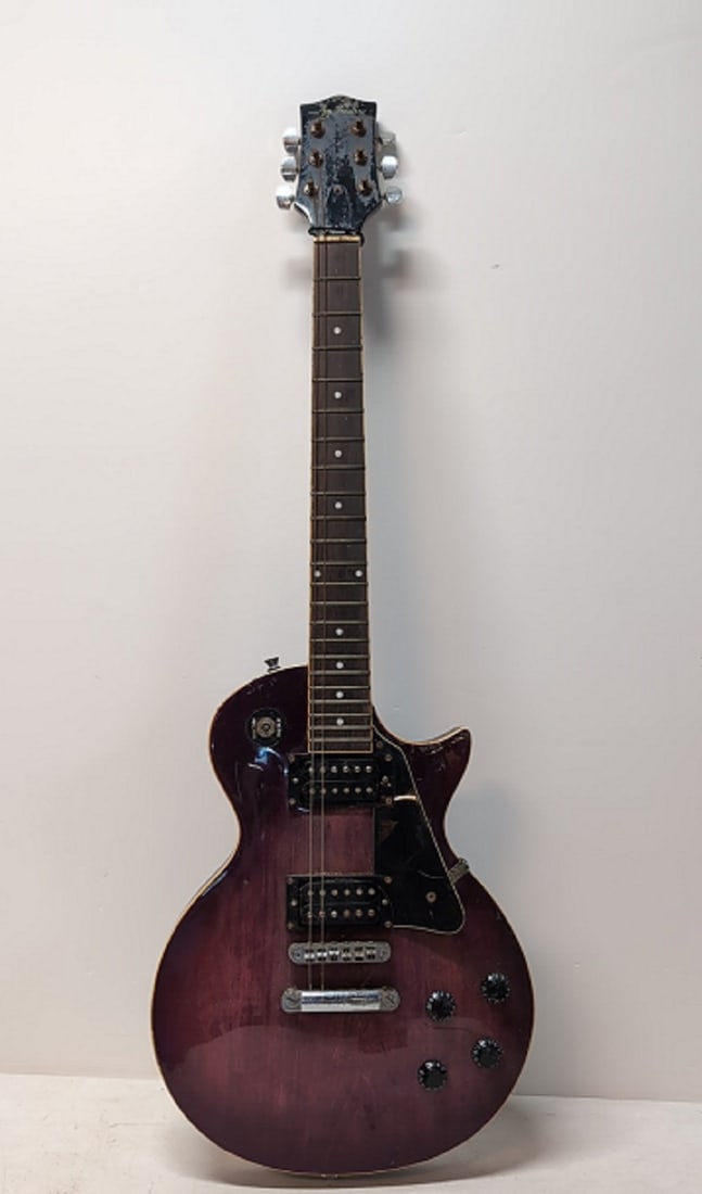 J. Turser Electric Guitar: missing strings - used condition 40" T x 13 1/2" body wide